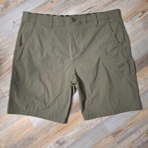 Iron Co Men's Turtle Green Stretch Tech Fabric Shorts Size 38